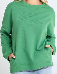 Newport Pocket Crew - Basil - STELLA & GEMMA Top NZ LUMA