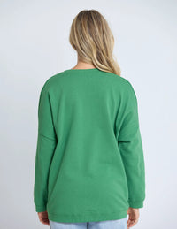 Newport Pocket Crew - Basil - STELLA & GEMMA Top NZ LUMA