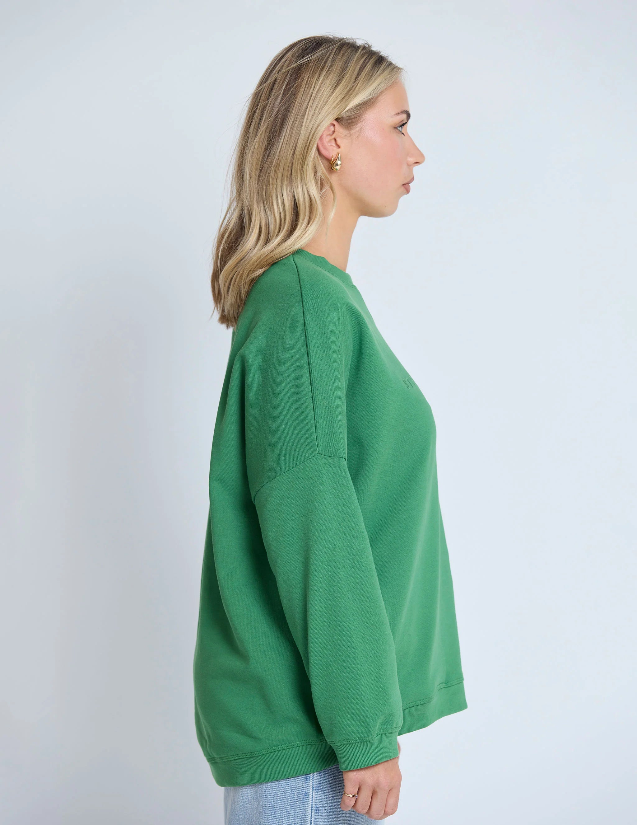 Newport Pocket Crew - Basil - STELLA & GEMMA Top NZ LUMA