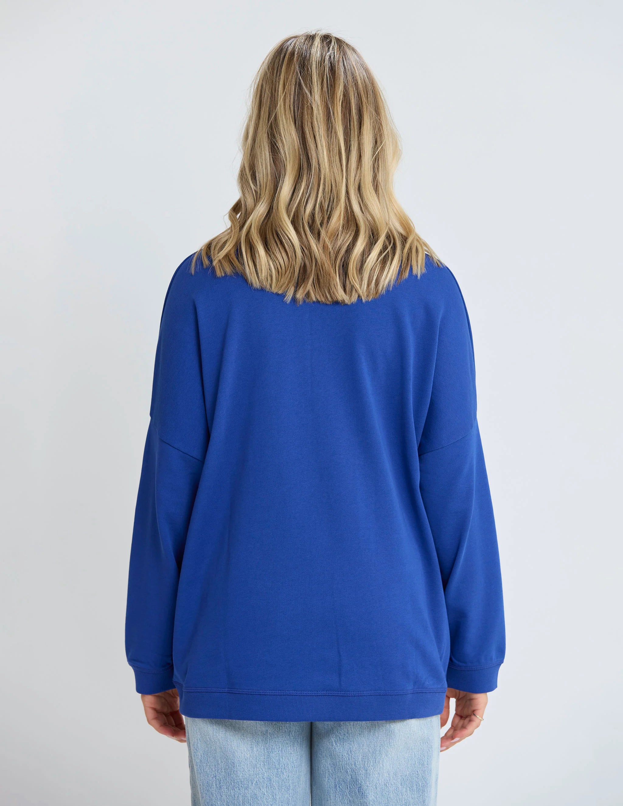 Newport Pocket Crew - Cobalt Blue - STELLA & GEMMA Top NZ LUMA