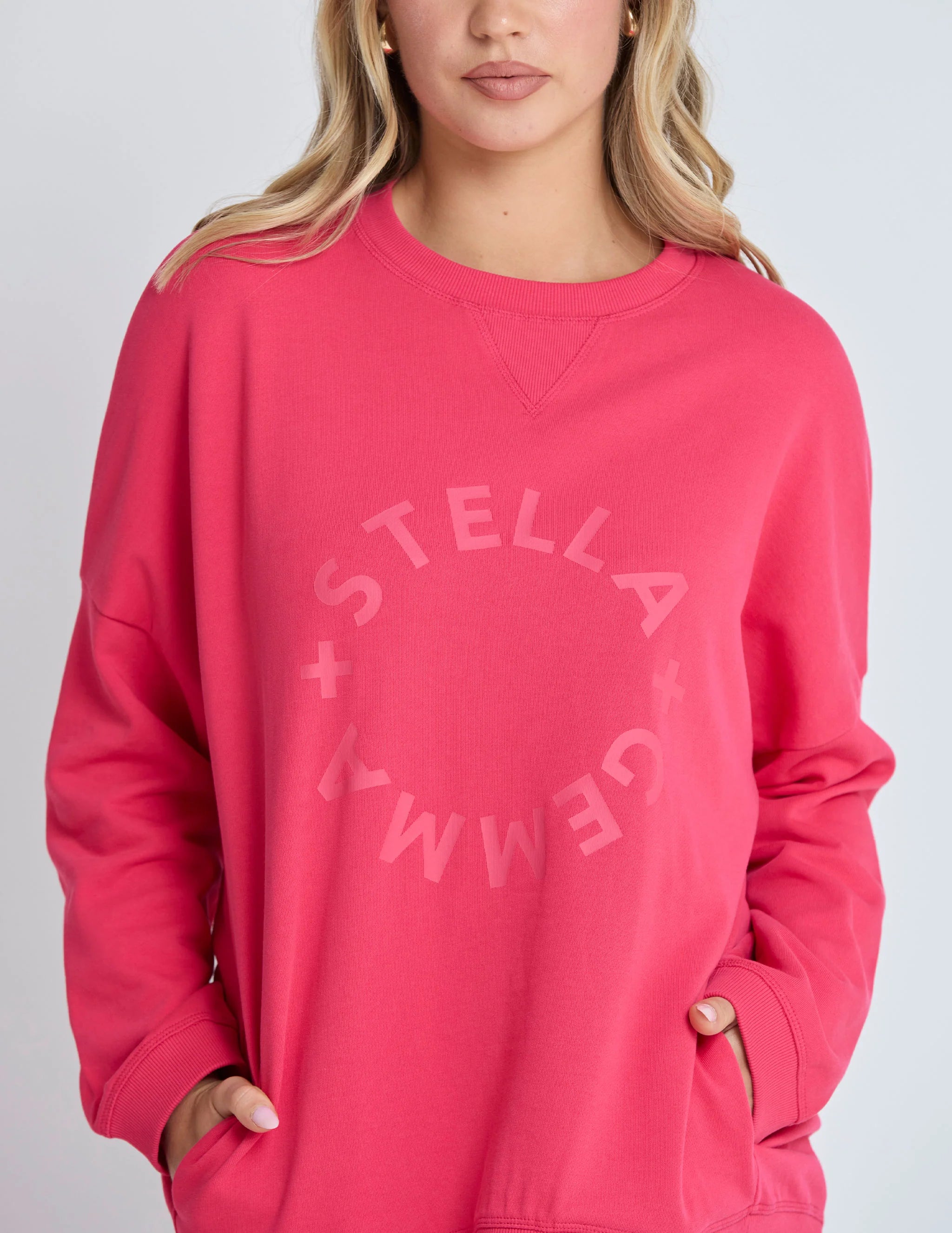 Newport Pocket Crew - Raspberry - STELLA & GEMMA Top NZ LUMA