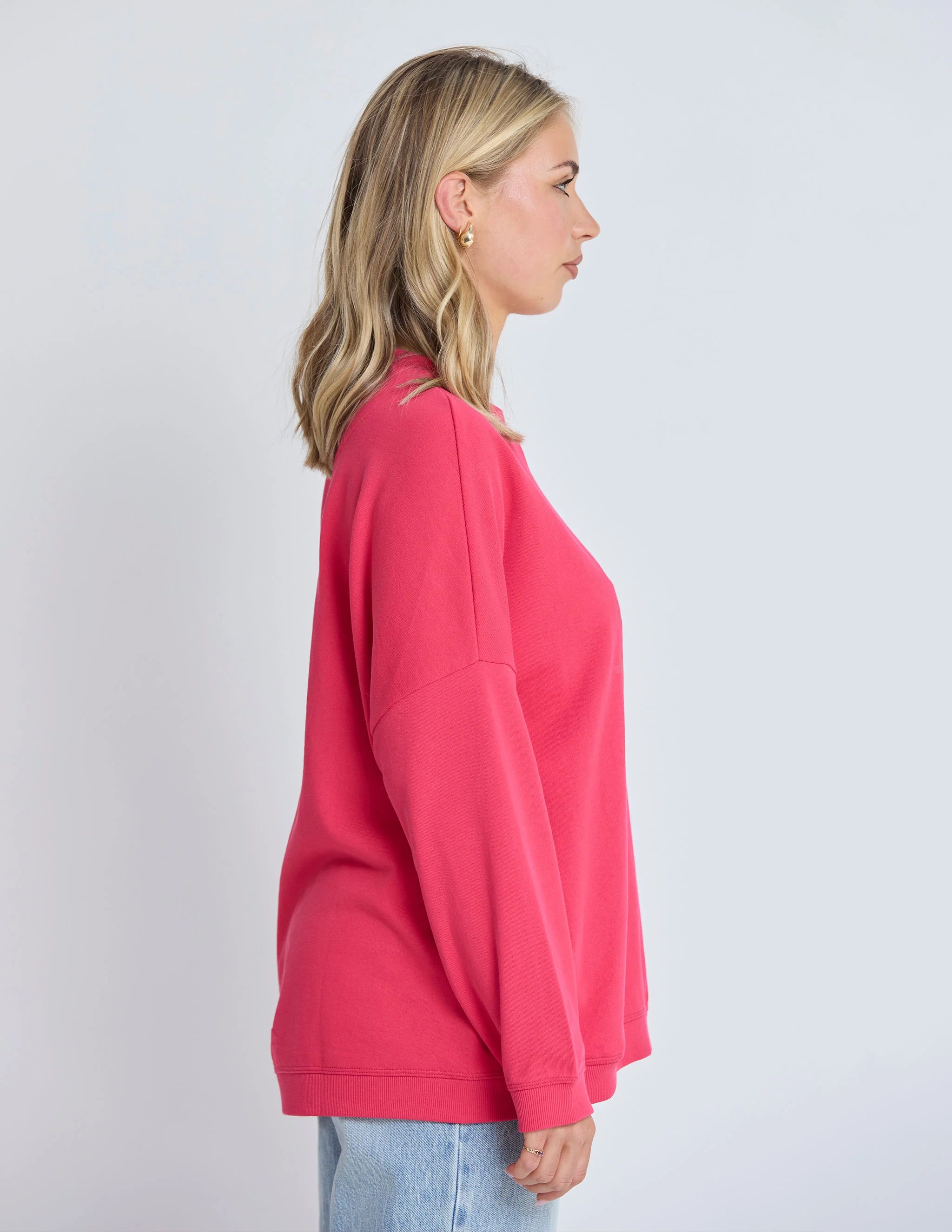 Newport Pocket Crew - Raspberry - STELLA & GEMMA Top NZ LUMA