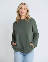 Newport Pocket Crew - Winter Moss - STELLA & GEMMA Top NZ LUMA