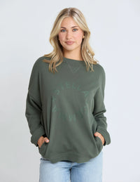 Newport Pocket Crew - Winter Moss - STELLA & GEMMA Top NZ LUMA