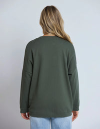 Newport Pocket Crew - Winter Moss - STELLA & GEMMA Top NZ LUMA