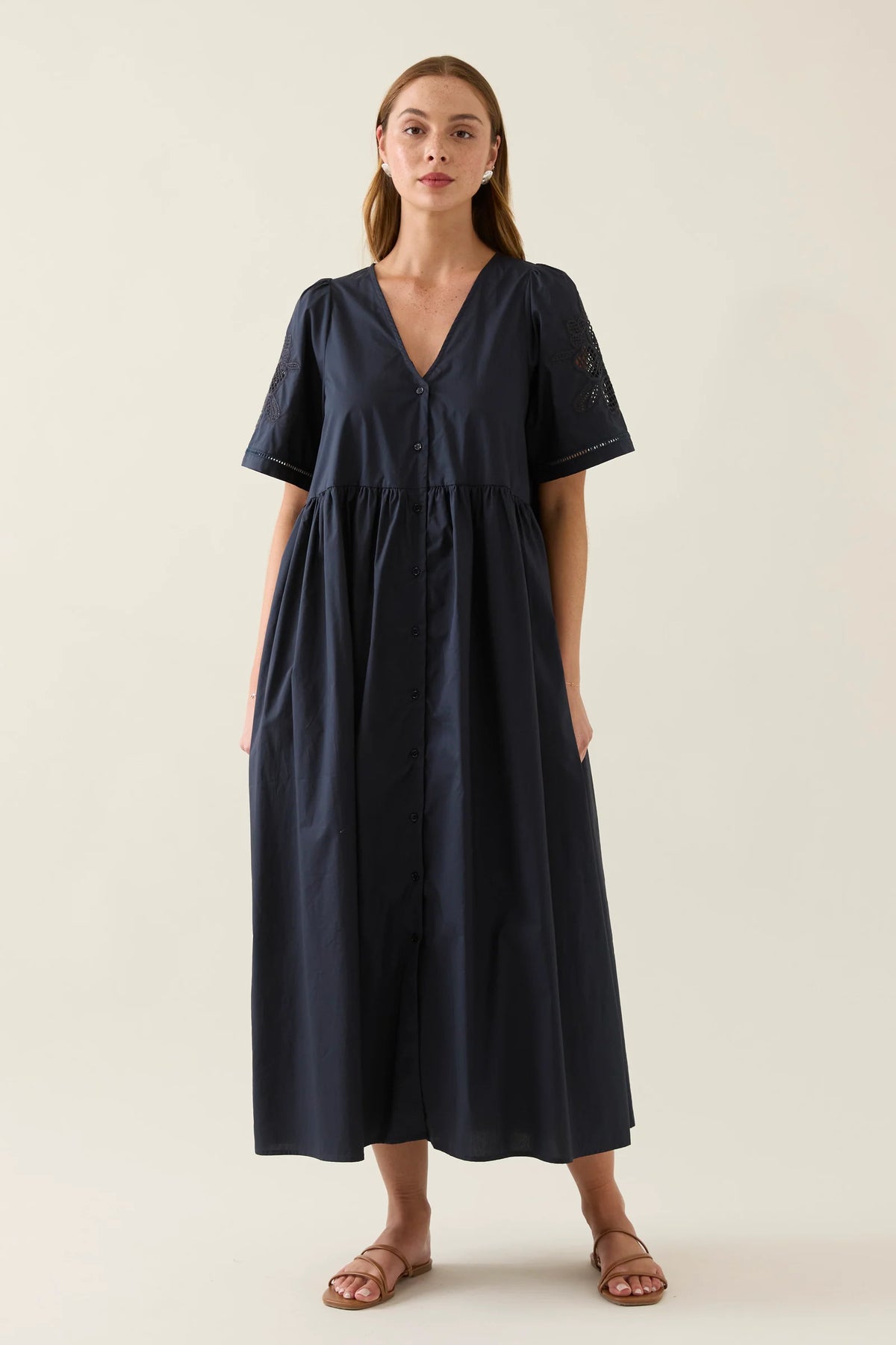Nilsa Dress - Navy - ISLE OF MINE Dress NZ LUMA