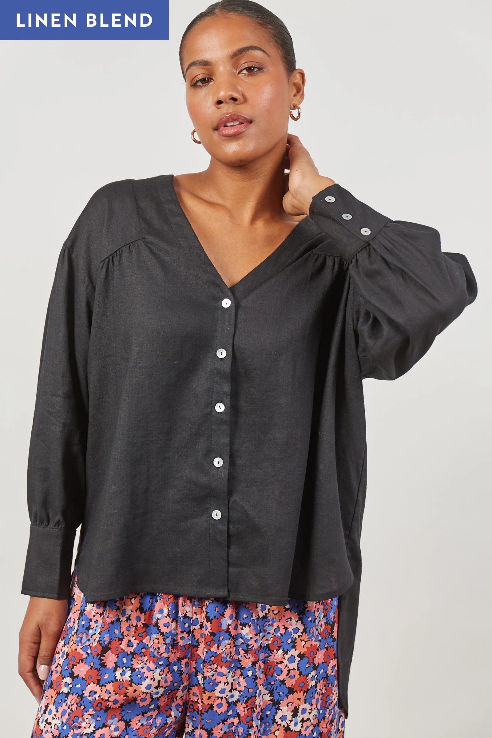 Panorama Blouse - Onyx - ISLE OF MINE