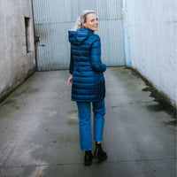 Sarah 90/10 Long Packable Down Coat - MOKE Jacket NZ LUMA