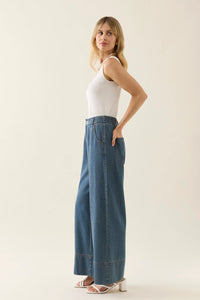 Sofie Denim Pant - ISLE OF MINE Pant NZ LUMA