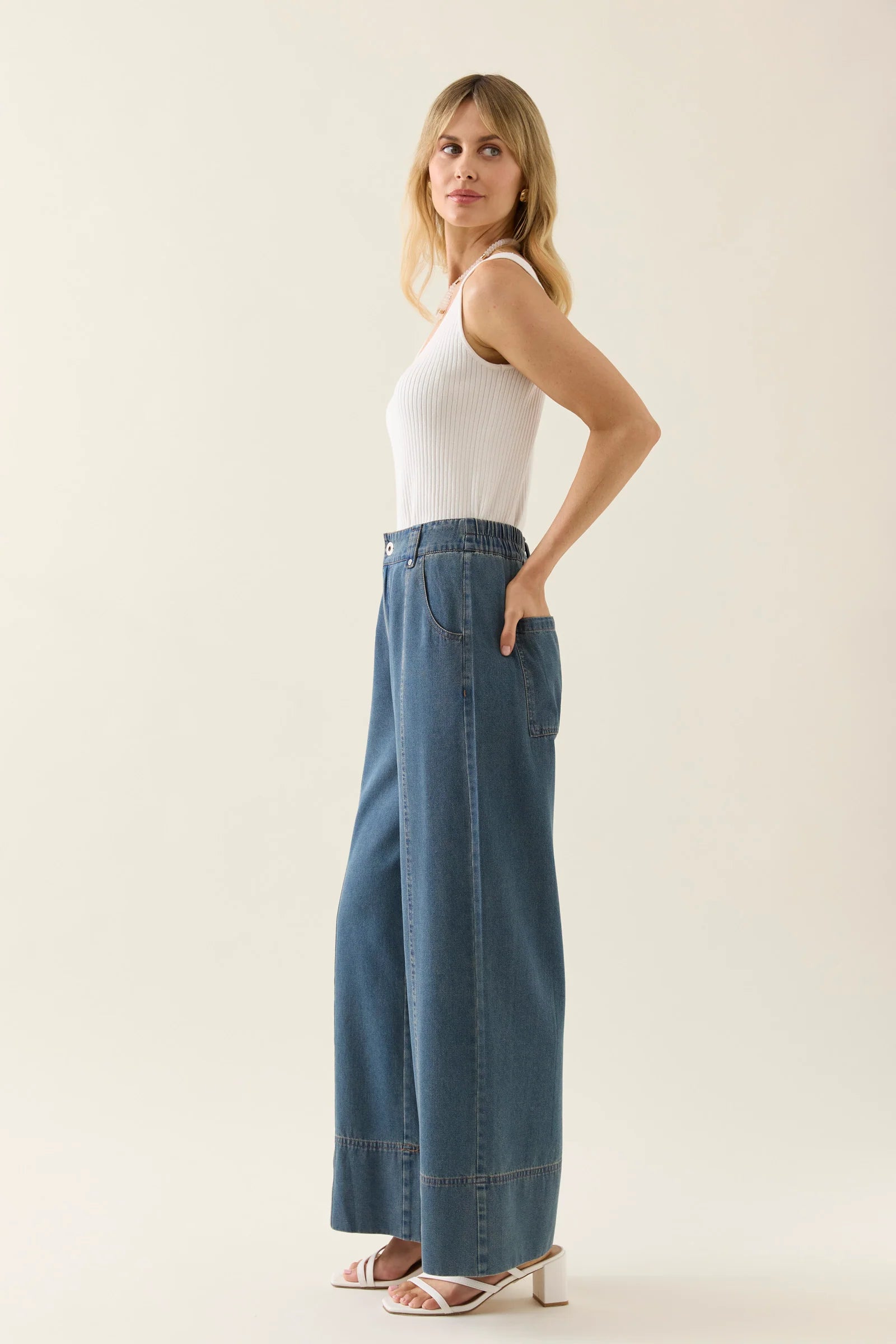 Sofie Denim Pant - ISLE OF MINE Pant NZ LUMA