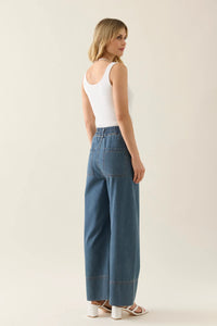 Sofie Denim Pant - ISLE OF MINE Pant NZ LUMA
