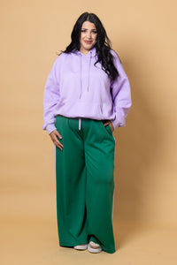 Sullivan Track Pant - Green / Lilac - CHARLO Pant NZ LUMA