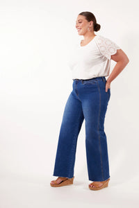 Tate Denim Wide Leg Jeans - ISLE OF MINE Pant NZ LUMA