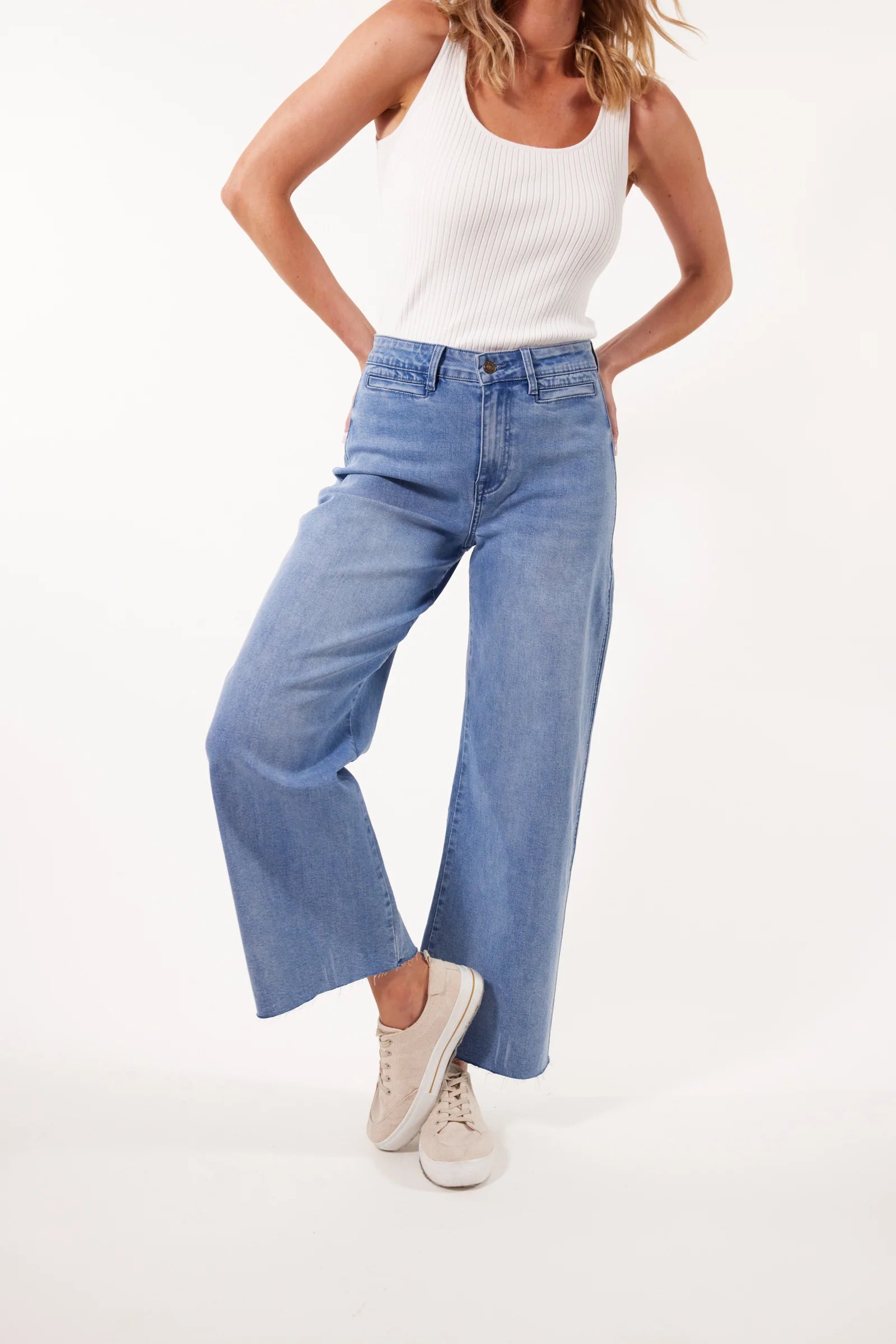 Tate Denim Wide Leg Jeans - ISLE OF MINE Pant NZ LUMA