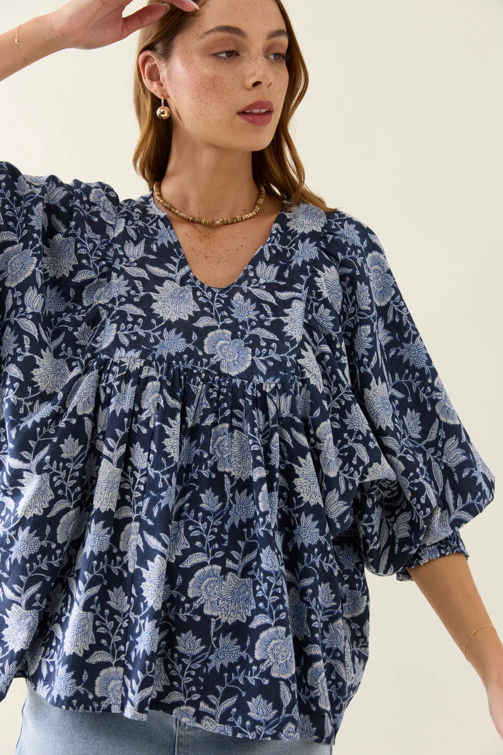 Wilma Top - Navy - ISLE OF MINE Top NZ LUMA