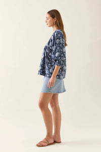 Wilma Top - Navy - ISLE OF MINE Top NZ LUMA