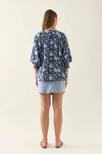 Wilma Top - Navy - ISLE OF MINE Top NZ LUMA