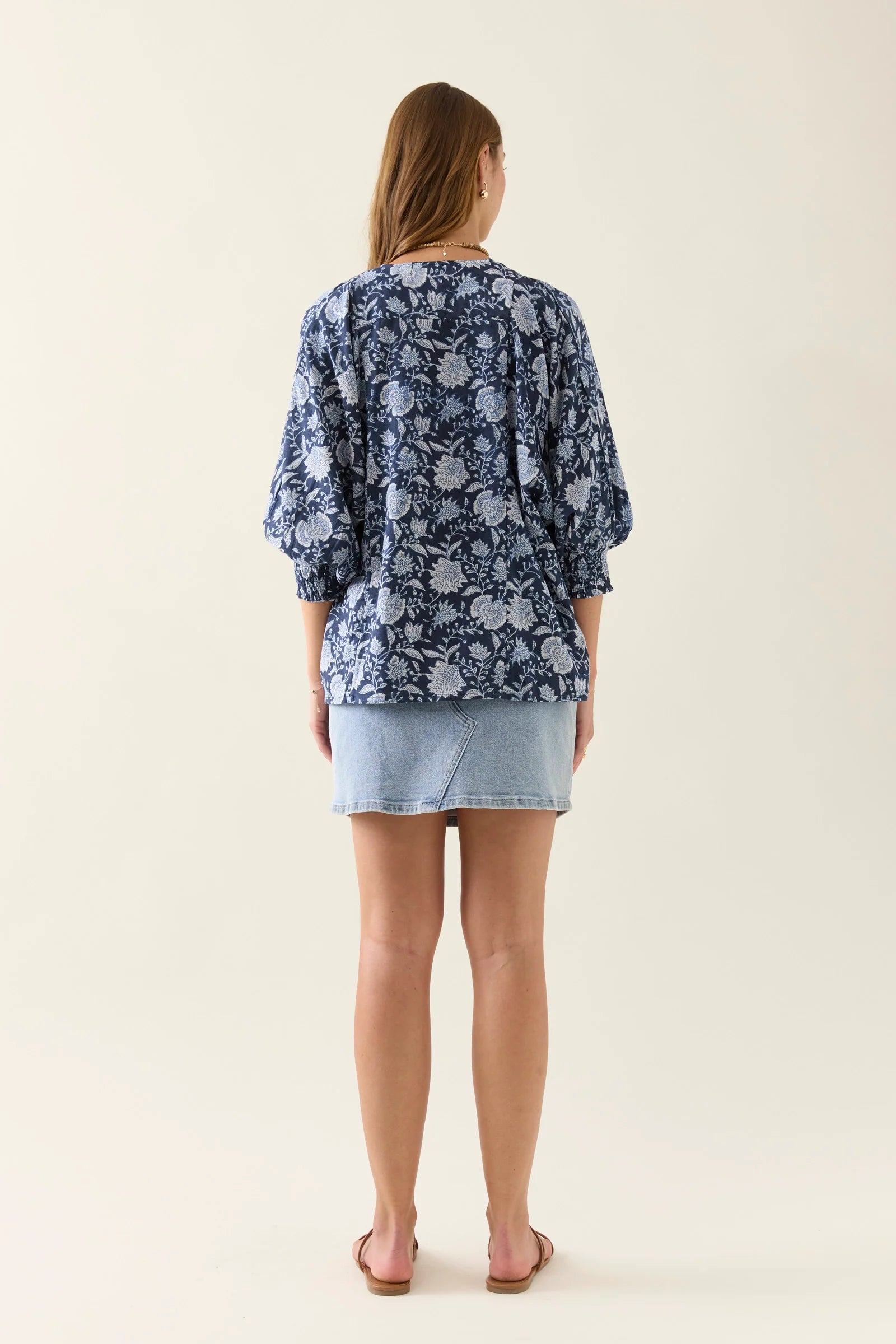 Wilma Top - Navy - ISLE OF MINE Top NZ LUMA