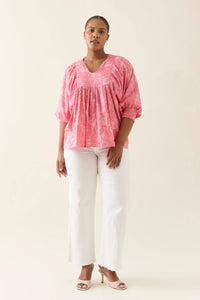 Wilma Top - Pink - ISLE OF MINE Top NZ LUMA