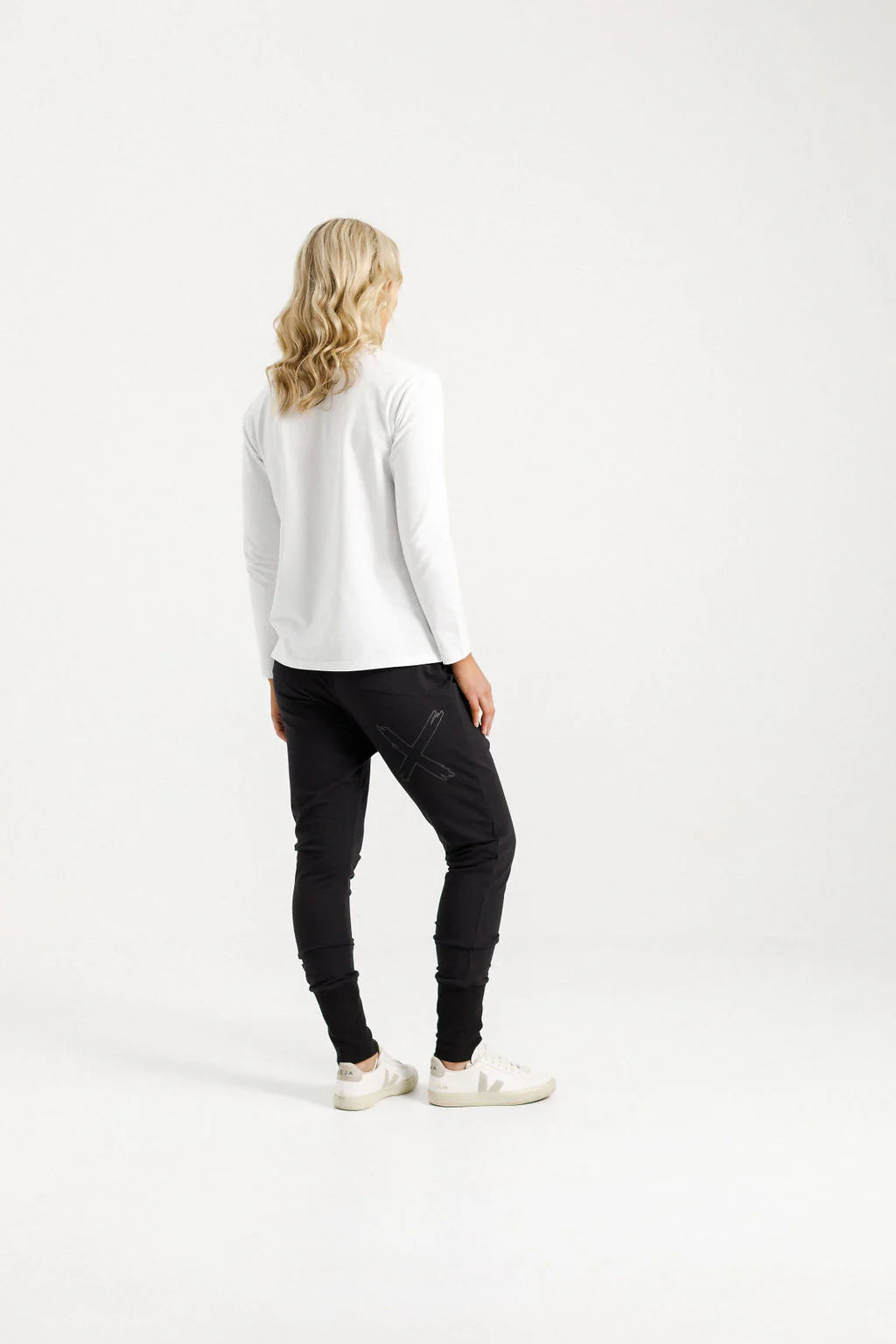 Winter Apartment Pants - Black w Black X Outline - HOMELEE Pant NZ LUMA