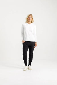 Winter Apartment Pants - Black w Black X Outline - HOMELEE Pant NZ LUMA