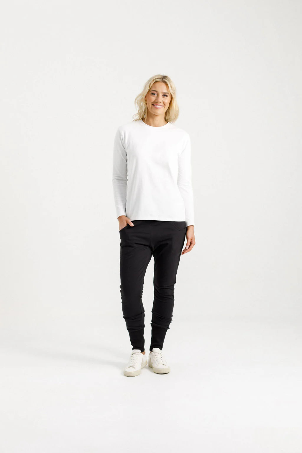 Winter Apartment Pants - Black w Black X Outline - HOMELEE Pant NZ LUMA