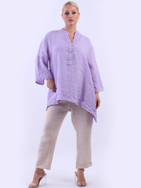 Livia - MADE IN ITALY Top One Size (12-18) Lilac NZ LUMA