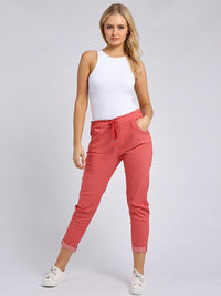 Elena - MADE IN ITALY Pant One Size (8-14) Poppy NZ LUMA