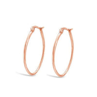 Hooplah Oval Earrings - FABULEUX VOUS Accessories Rose Gold NZ LUMA