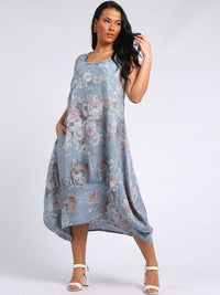 Isabella - MADE IN ITALY Dress Standard (10-16) Curvaceous (18-24) Denim NZ LUMA