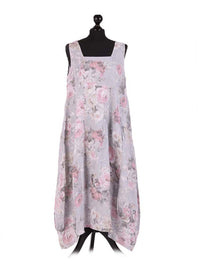 Isabella - MADE IN ITALY Dress Standard (10-16) Curvaceous (18-24) Grey NZ LUMA