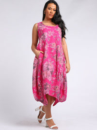 Isabella - MADE IN ITALY Dress Standard (10-16) Fushcia NZ LUMA