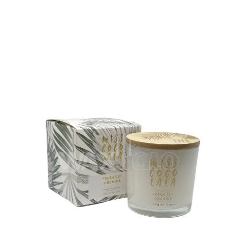 Miss Coco Lala Coconut Wax Jar Candle 100g Fresh Cut Orchids - WAXGLOW Accessories LUMA NZ