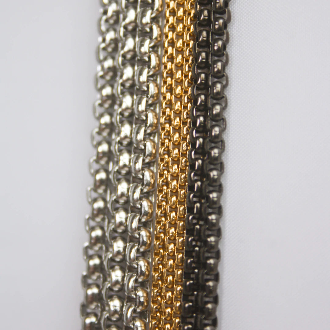 Steel Me Multi Layer Short Chain Necklace- FABULEUX VOUS Accessories NZ LUMA