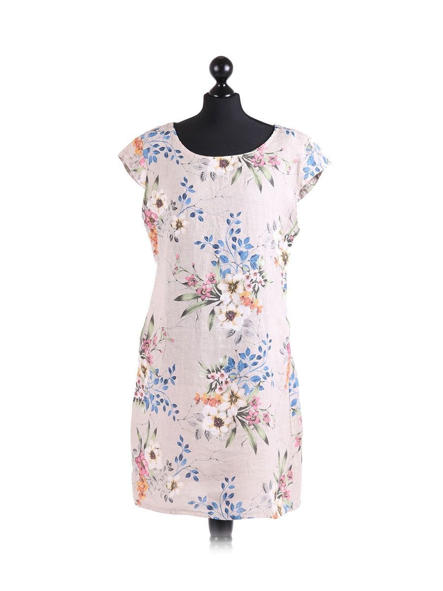 Pasquelina - MADE IN ITALY Dress One-Size (8-12) Beige NZ LUMA