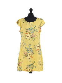 Pasquelina - MADE IN ITALY Dress One-Size (8-12) Mustard NZ LUMA