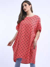 Fernanda - MADE IN ITALY Top One SIze (18-26) Coral NZ LUMA