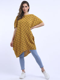 Fernanda - MADE IN ITALY Top One SIze (18-26) Mustard NZ LUMA