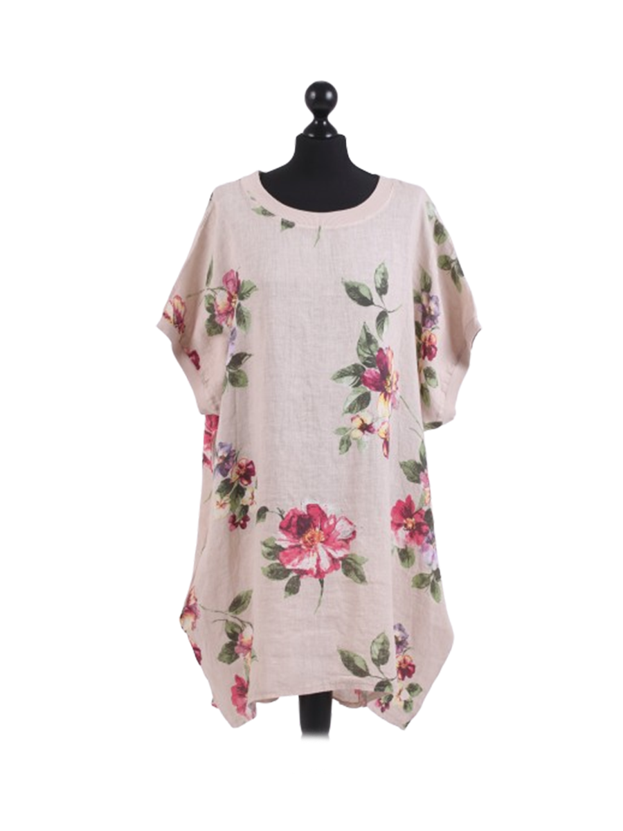 Lucia - MADE IN ITALY Top One Size Beige NZ LUMA