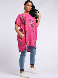 Lucia - MADE IN ITALY Top One Size Fuchsia NZ LUMA