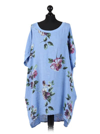 Lucia - MADE IN ITALY Top One Size Light Denim NZ LUMA