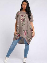 Lucia - MADE IN ITALY Top One Size Mocha NZ LUMA
