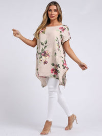 Nicole - MADE IN ITALY Top (18-22) Beige NZ LUMA
