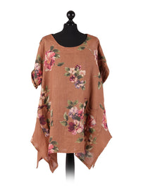 Nicole - MADE IN ITALY Top (18-22) Brown NZ LUMA