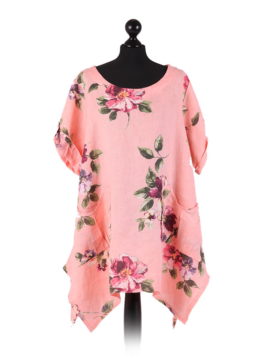 Nicole - MADE IN ITALY Top (18-22) Coral NZ LUMA