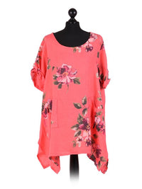 Nicole - MADE IN ITALY Top (18-22) Dark Coral NZ LUMA