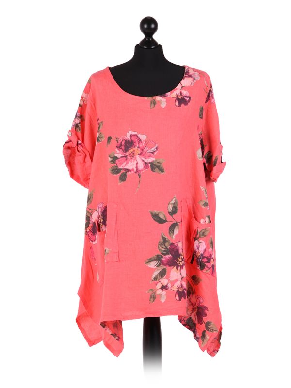 Nicole - MADE IN ITALY Top (18-22) Dark Coral NZ LUMA