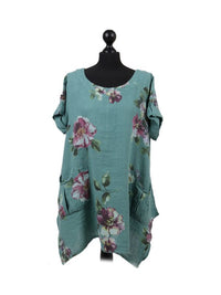 Nicole - MADE IN ITALY Top (18-22) Ocean Blue NZ LUMA