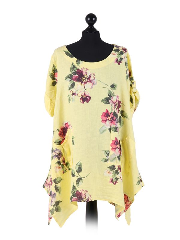 Nicole - MADE IN ITALY Top (18-22) Yellow NZ LUMA