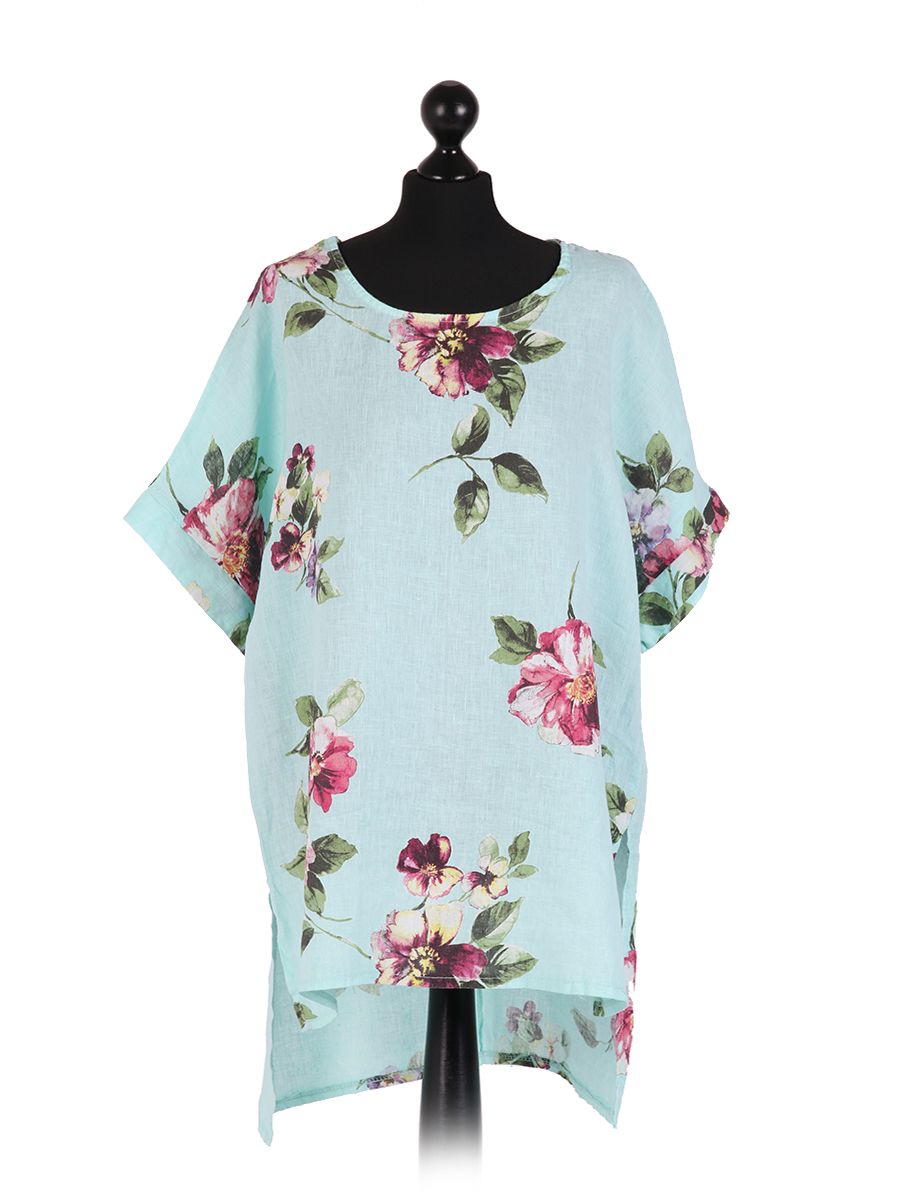 Arianna - MADE IN ITALY Top One Size (12-18) Aqua NZ LUMA